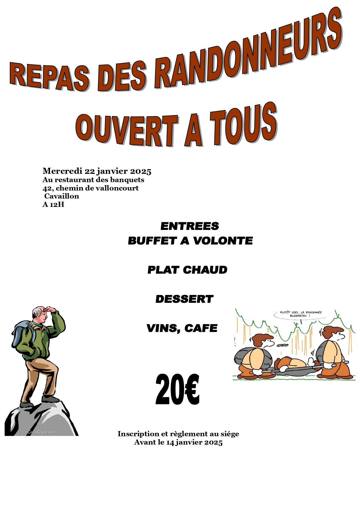 repas des randonneurs